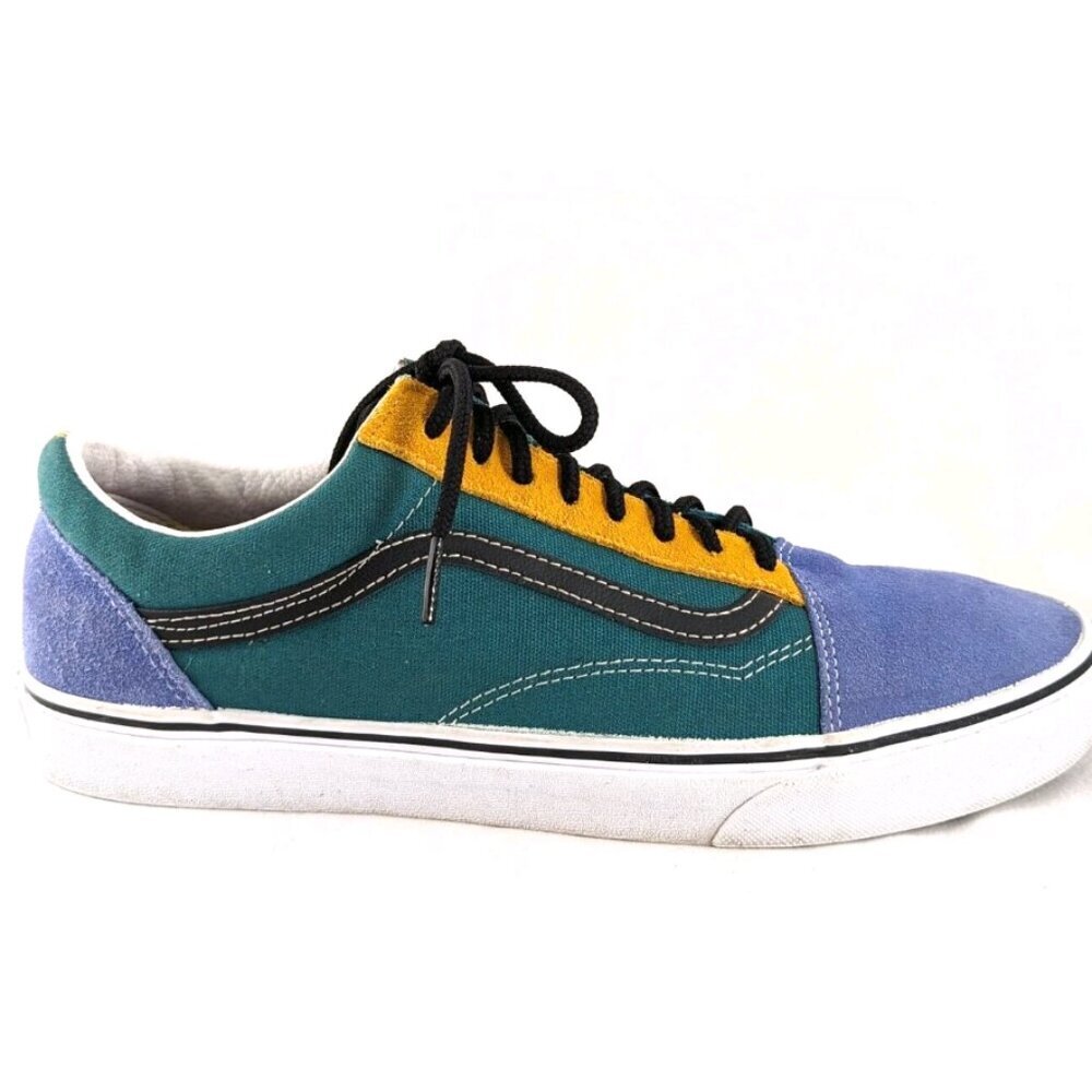 Vans Old Skool Lace Up Suede Sneakers Retro Skate Streetwear Men's Sz 10 - Picture 3 of 13